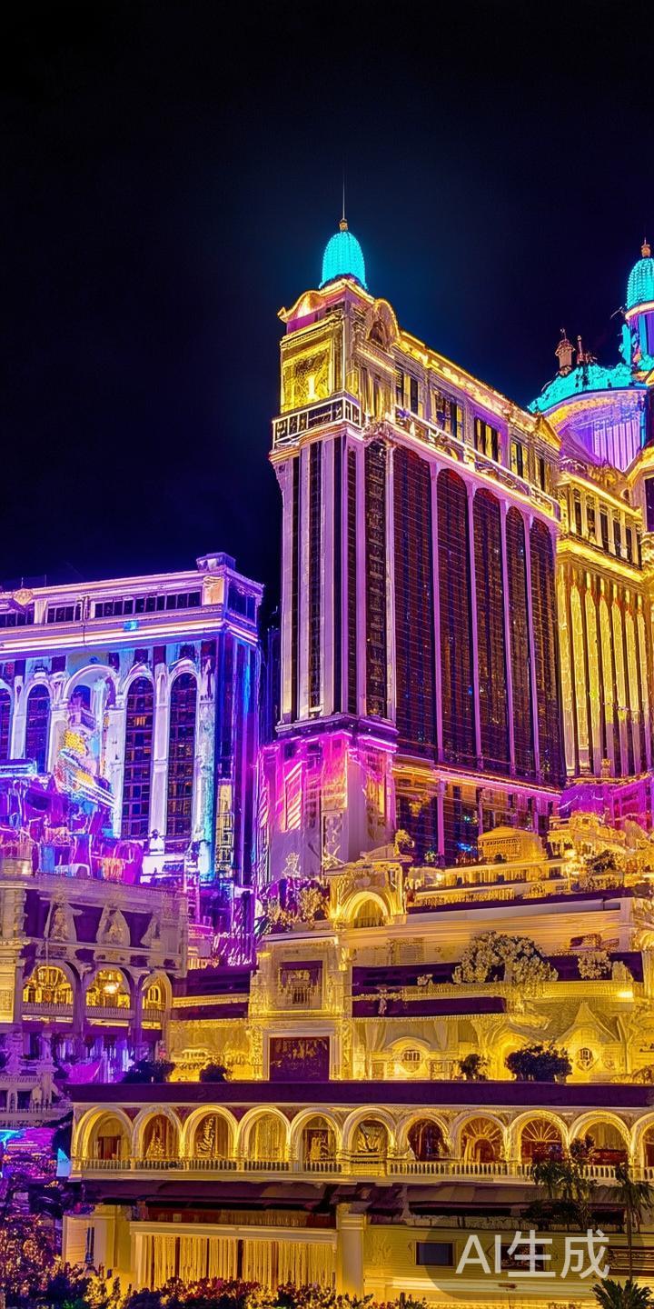 在澳门繁华的夜色中，伴随着灯火璀璨的霓虹，美轮美奂