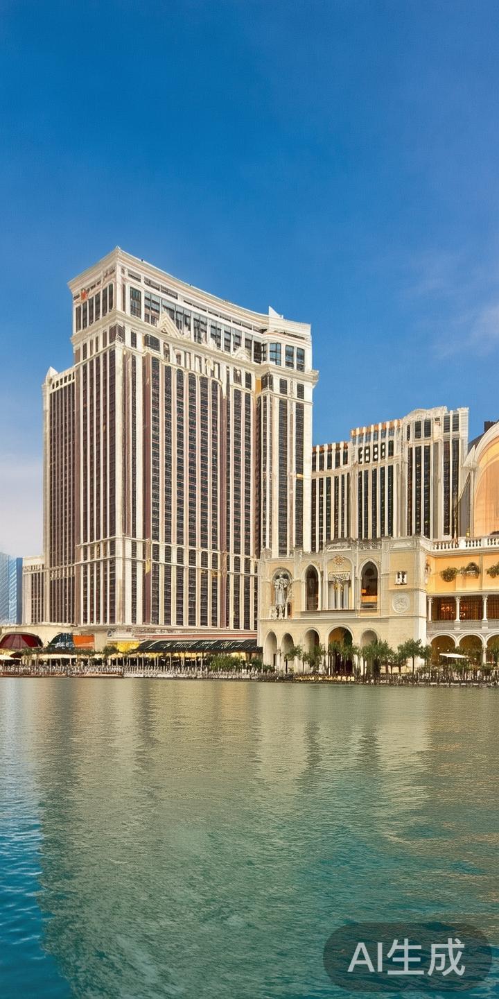 澳门威尼斯人位于“路凼金光大道”区域，这一地区是澳